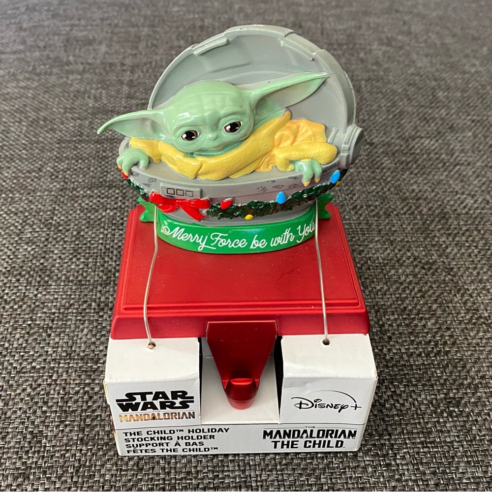 NWT Star Wars The Child Stocking Hanger, The Mandalorian & Grogu, Christmas